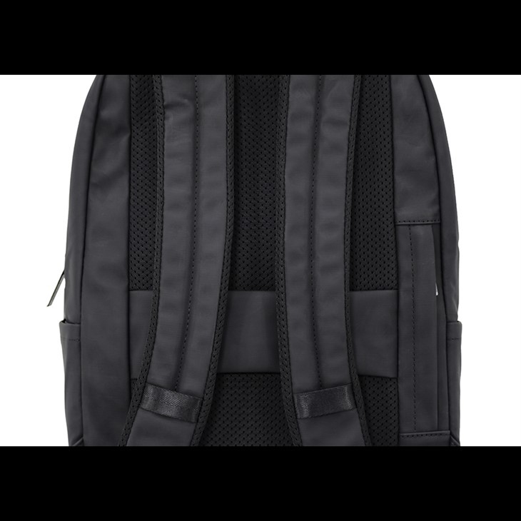 Leather laptop backpack back design