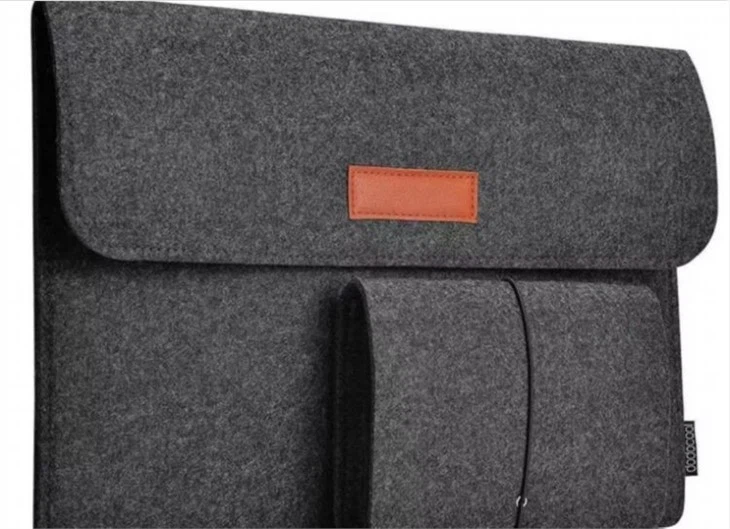 Hot Selling Standard Felt Laptop Sleeve bag with mouse pouch